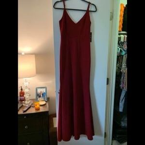 Lulus Infinite glory wine red maxi dress